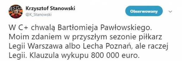 Legia za 800 TYSIĘCY EURO wykupi piłkarza z Zagłębia Lubin?